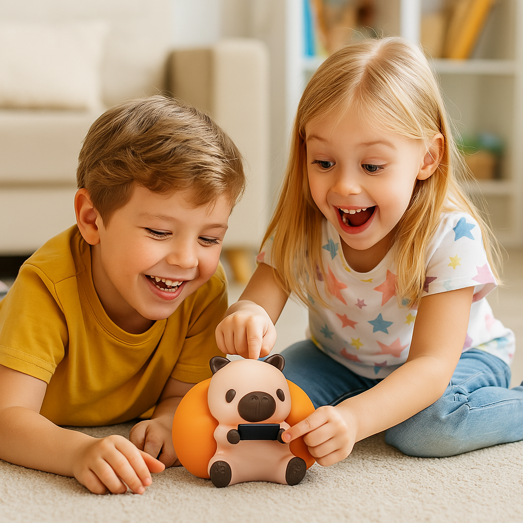 Figura Decorativa Infantil Capibara Gamer – Juguete Original para Niños – Ideal para Escritorio, Mesa o Estantería – Regalo Divertido