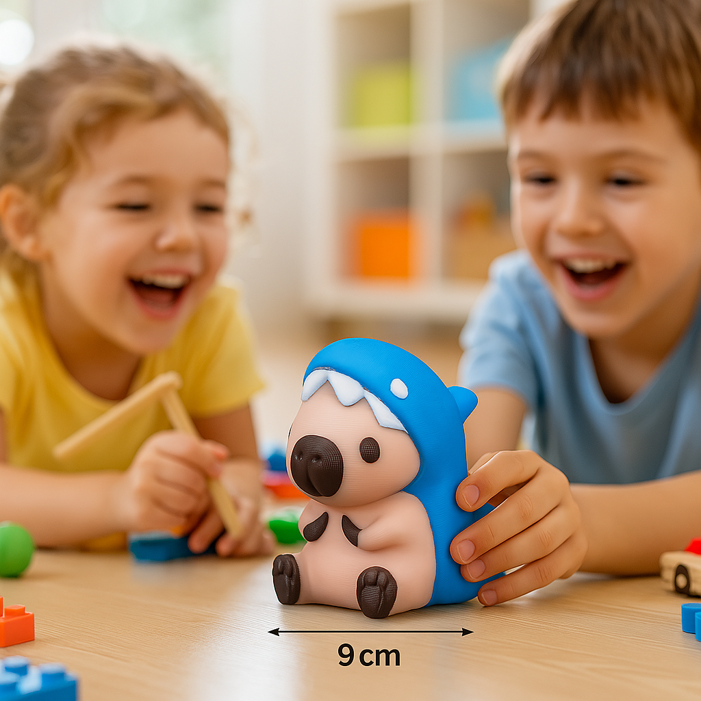 Figura Decorativa Infantil Capibara Gamer – Juguete Original para Niños – Ideal para Escritorio, Mesa o Estantería – Regalo Divertido