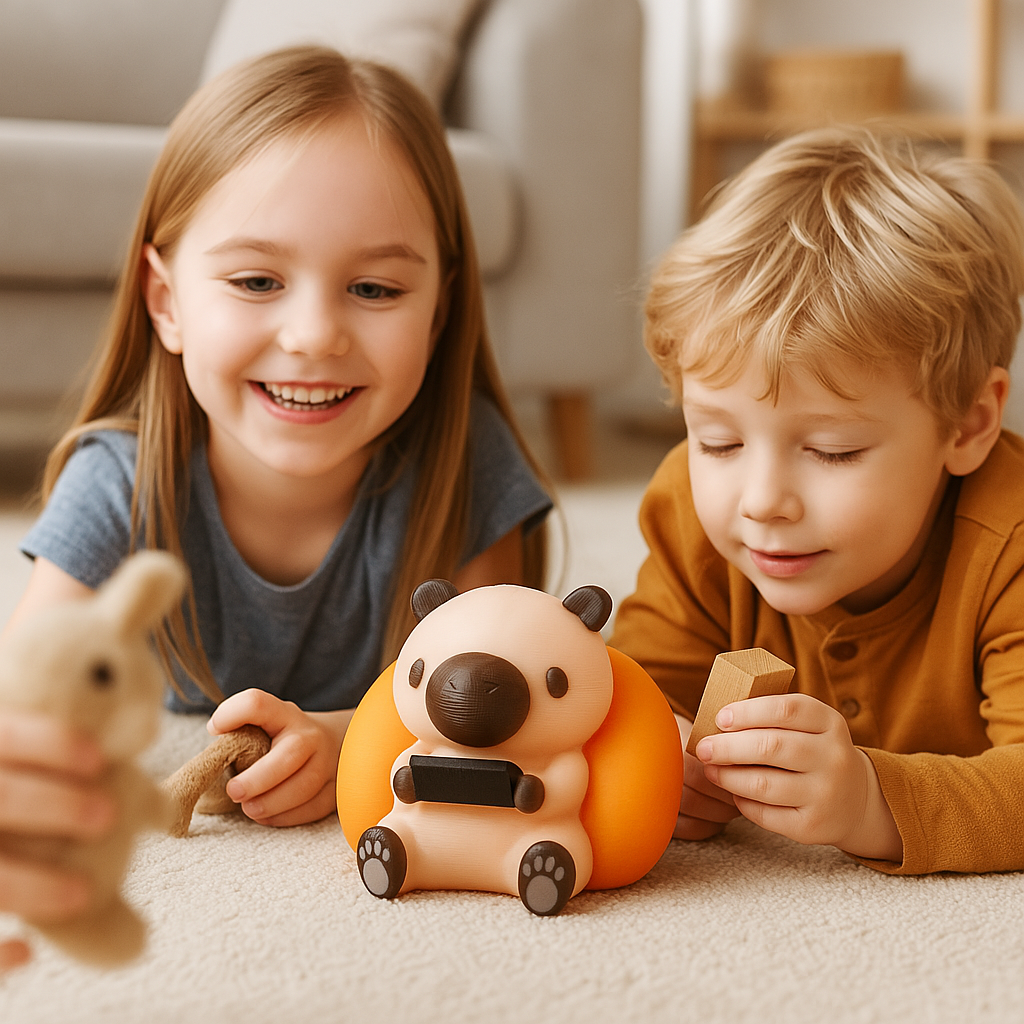 Figura Decorativa Infantil Capibara Gamer – Juguete Original para Niños – Ideal para Escritorio, Mesa o Estantería – Regalo Divertido