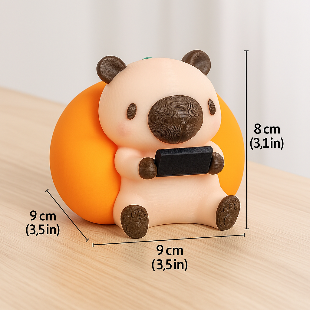 Figura Decorativa Infantil Capibara Gamer – Juguete Original para Niños – Ideal para Escritorio, Mesa o Estantería – Regalo Divertido