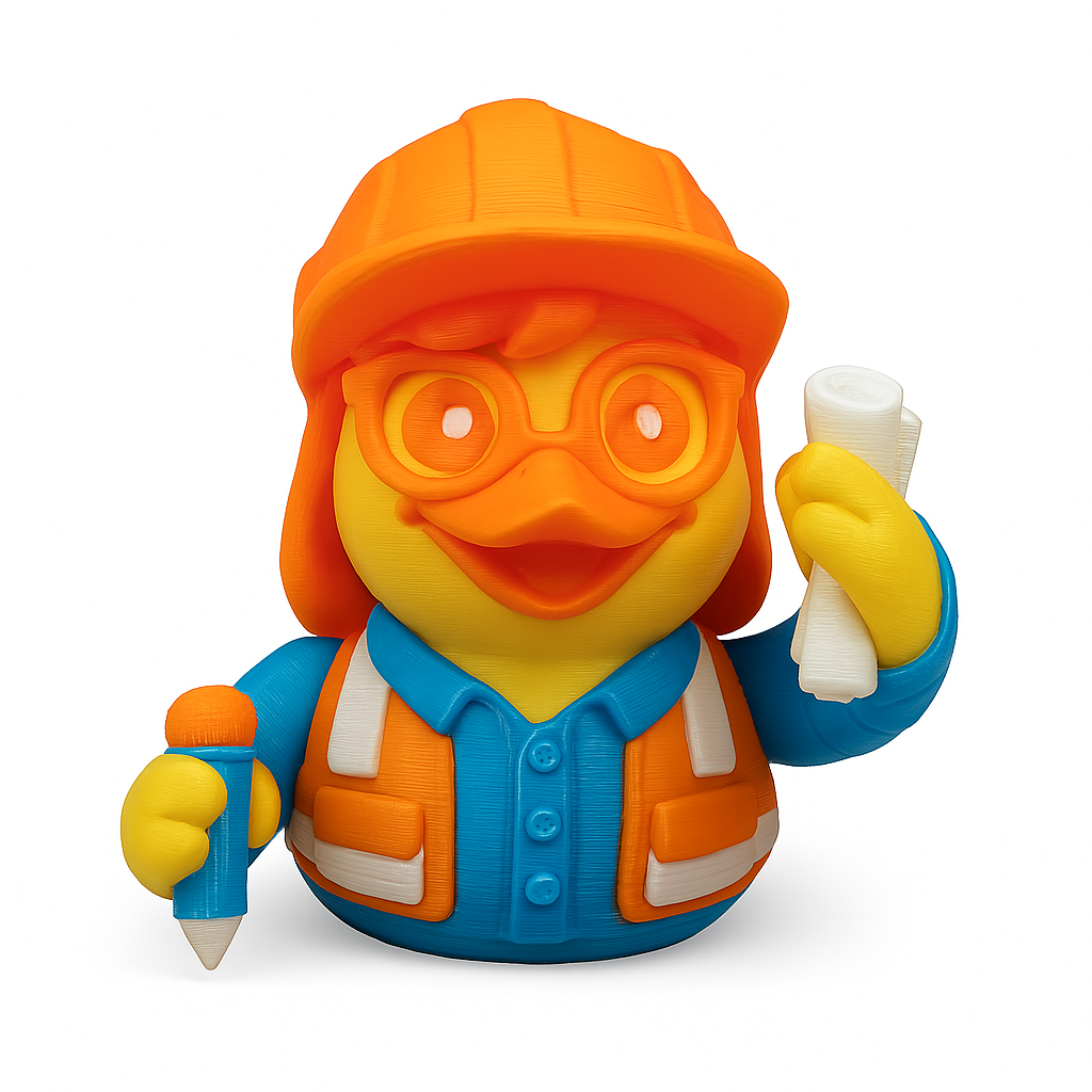 🐣 Mini Figura de Pato Profesional Pato con Profesión – Coleccionable Colorido y Original (Modelos Variados)  10 x 7 x 7 cm
