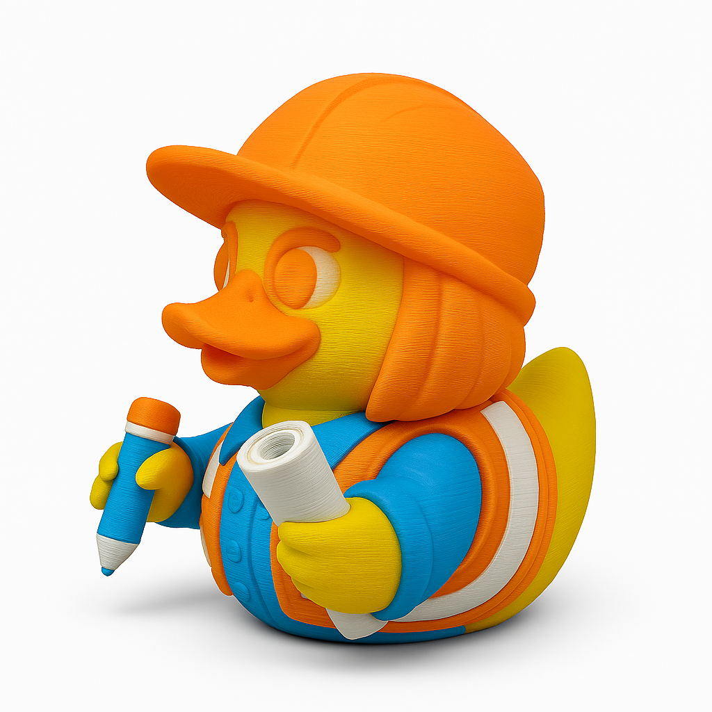 🐣 Mini Figura de Pato Profesional Pato con Profesión – Coleccionable Colorido y Original (Modelos Variados)  10 x 7 x 7 cm